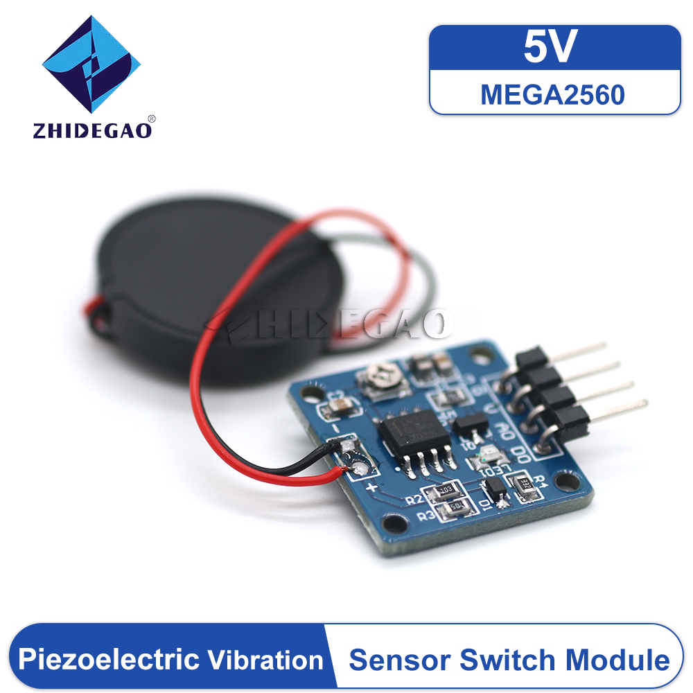 Piezoelectric Shock Tap Sensor 5V Piezoelectric Film Vibration Sensor