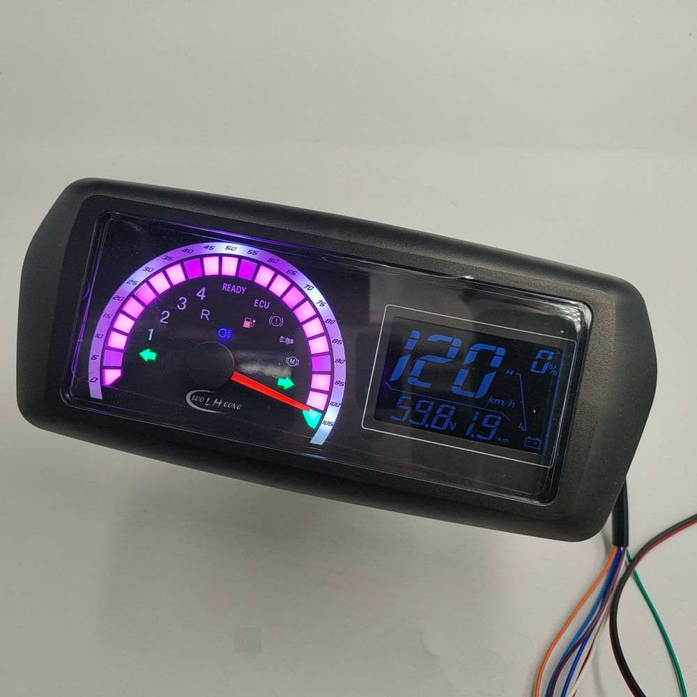 Speedometer+SHINING NEEDLE Pointer LCD Battery Indicator 48v120v
