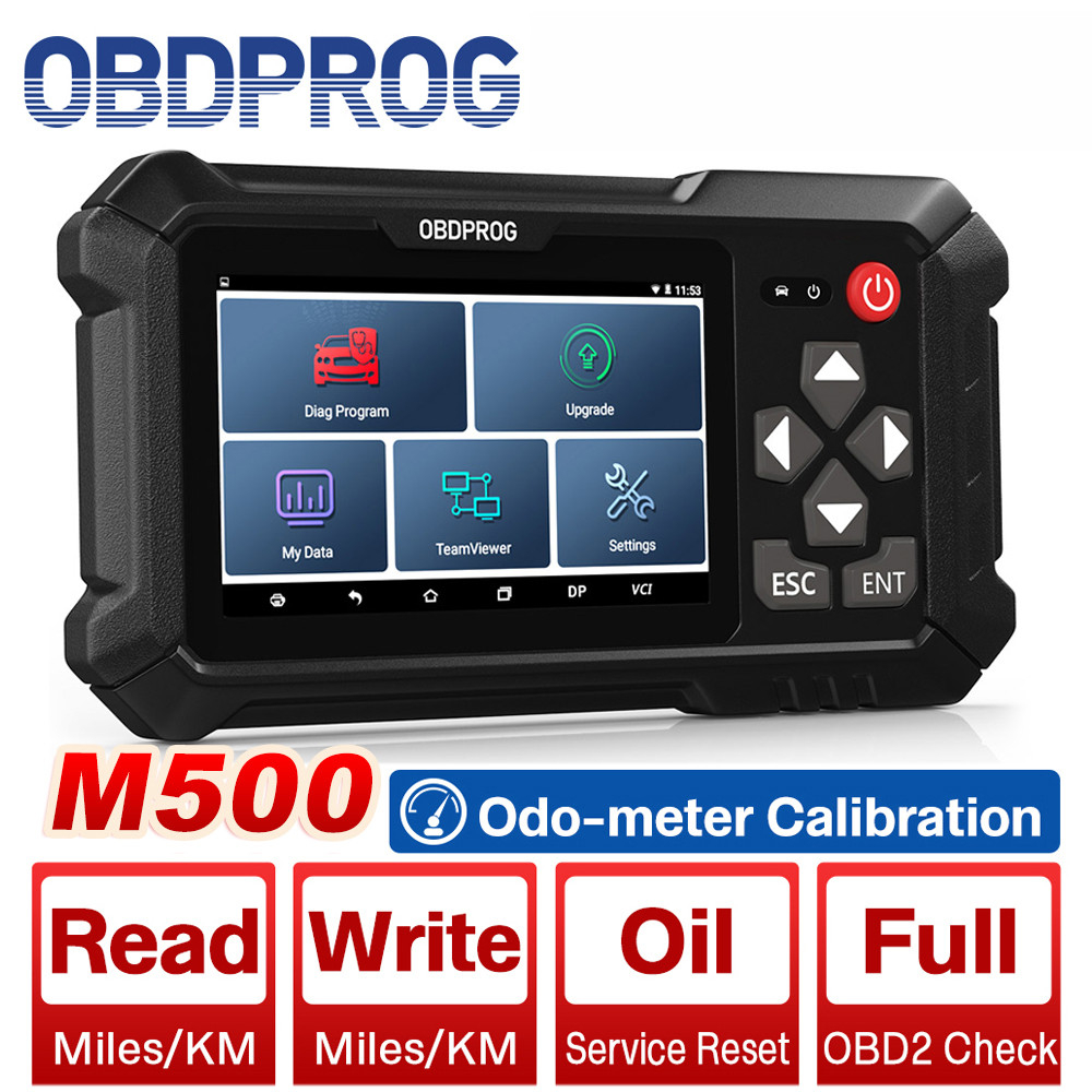 OBDPROG M500 Car OBD2 Scanner Cluster Calibration Tools Odometer