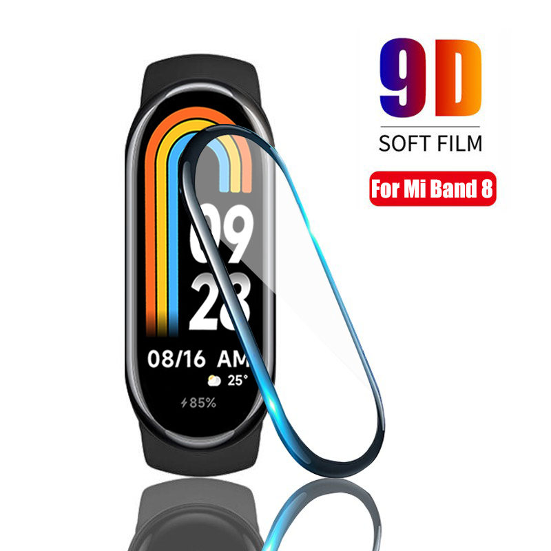 3D Protective Glass For Xiaomi Mi Band 8 7 4 5 6 Glass Film For Mi