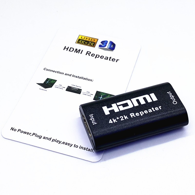 HDMI Repeater Extender Booster Adapter Over Signal Amplifier Coupler ...