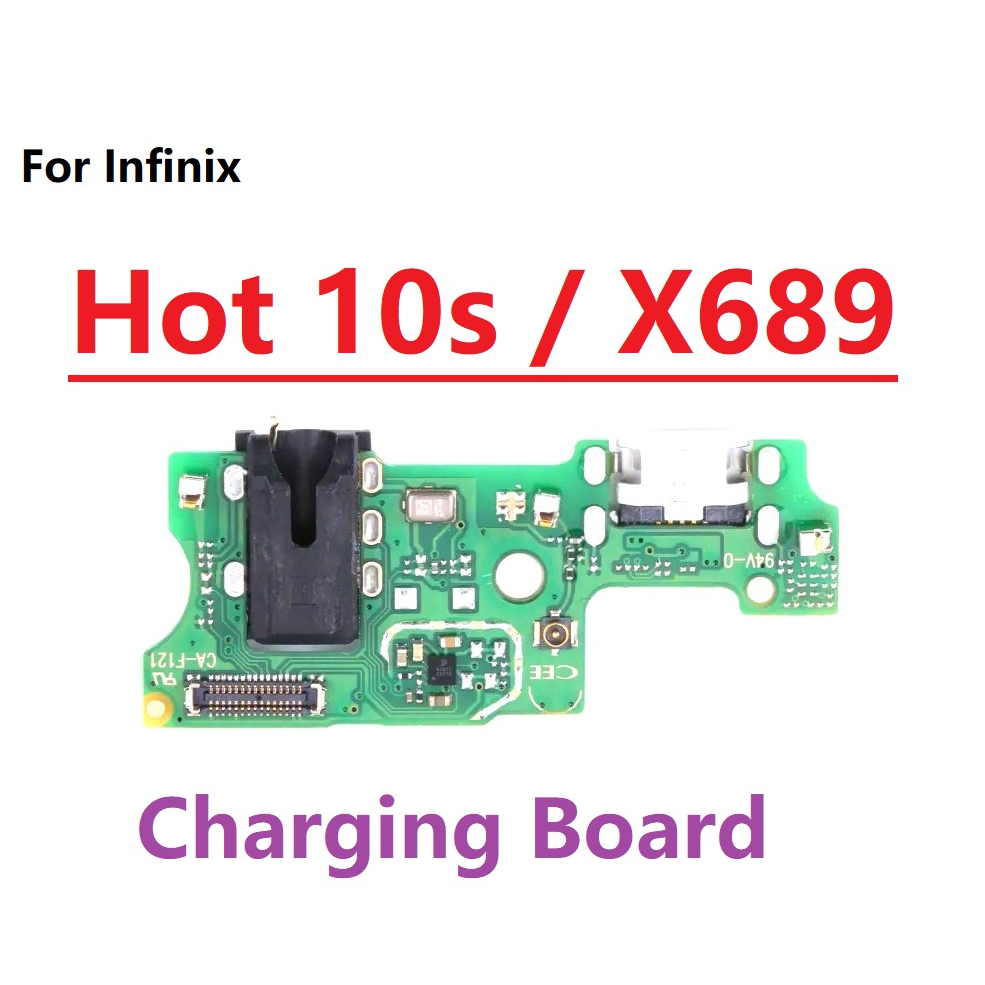 For Infinix Hot 6 8 9 10 10s 10i 12i Play Lite Usb Dock Charger Port Flex Cable Charging Board 