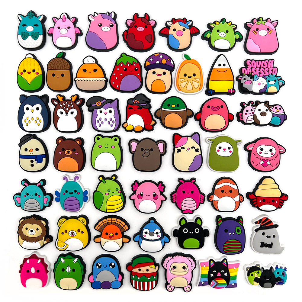 50kinds of Cute Shoe Charms For Crocs Jibbitz Bubble Slides Sandals