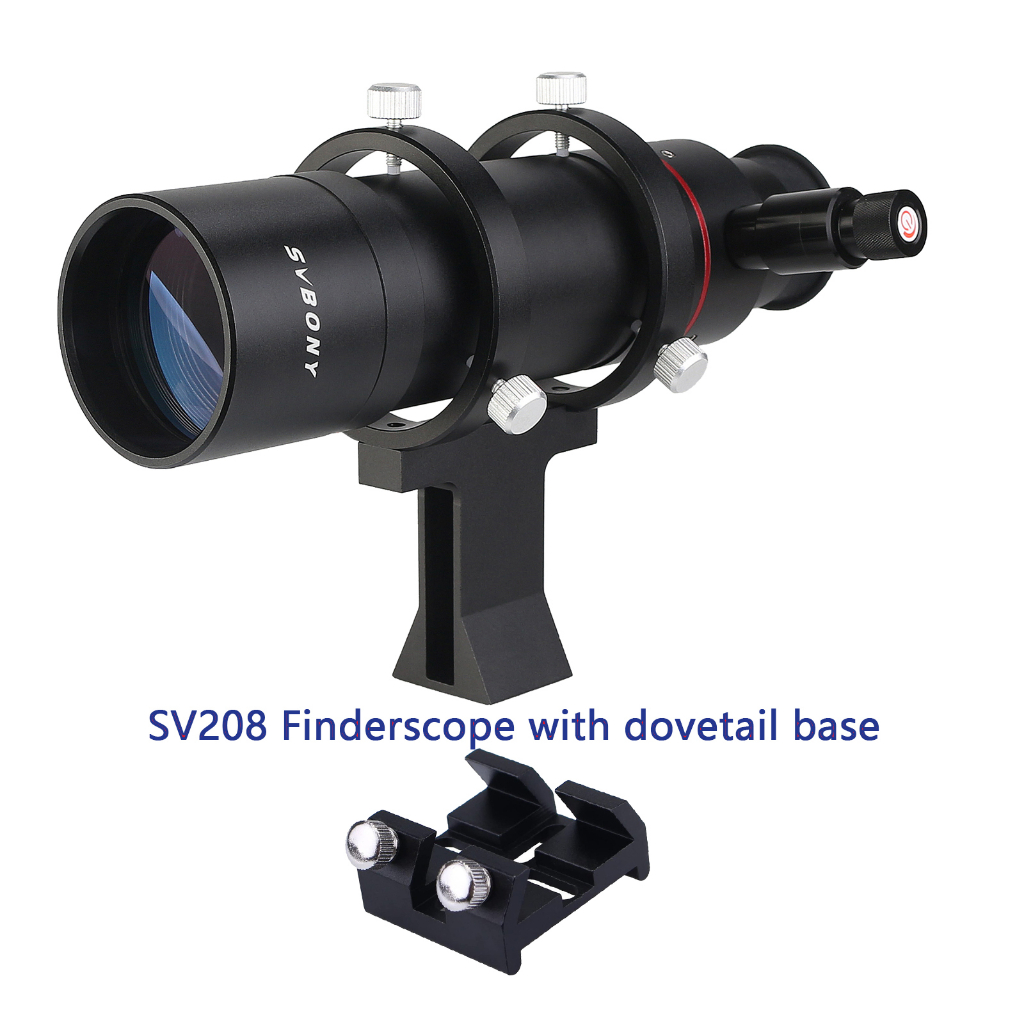 SVBONY SV208 Finder Scope with Dovetail Base StraightThrough Corrected