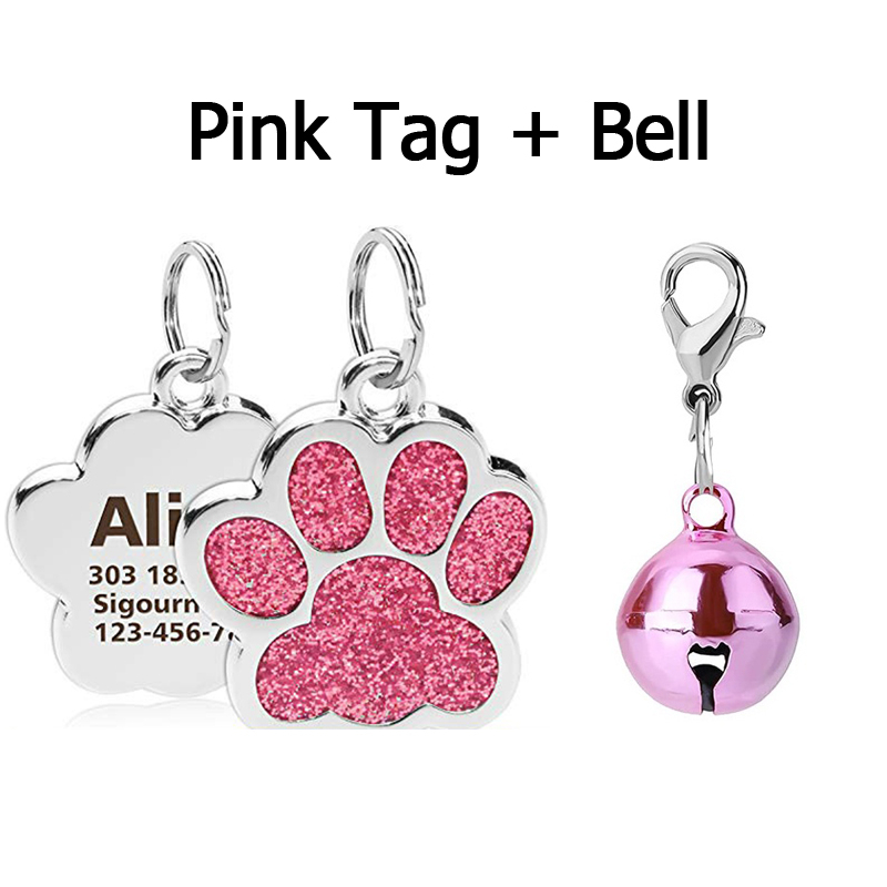 Personalized Dog Cat Tags Engraved Cat Dog Puppy Pet ID Name Collar Tag ...