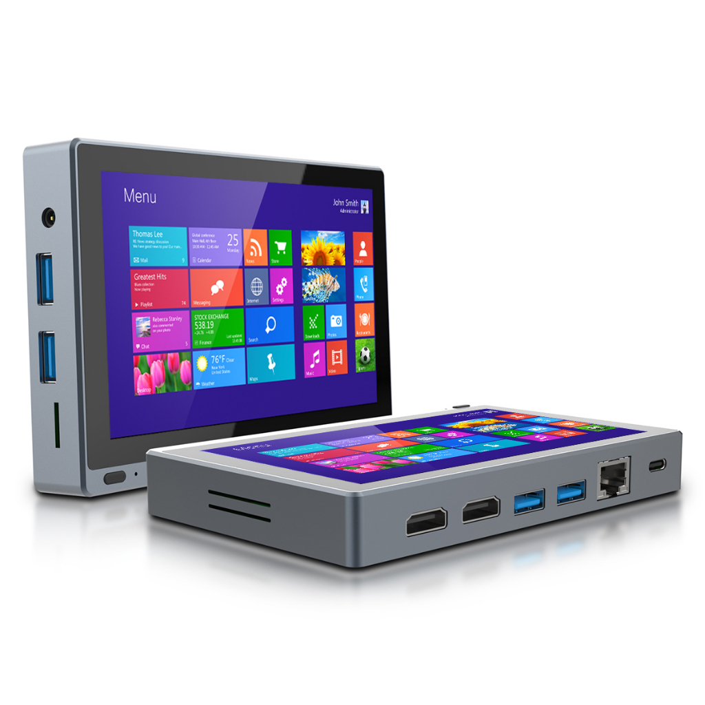 HIGOLEPC Mini PC,Touchscreen Control,Dual 4K Display,HighSpeed Small PC 8GB/128GB Windows 11