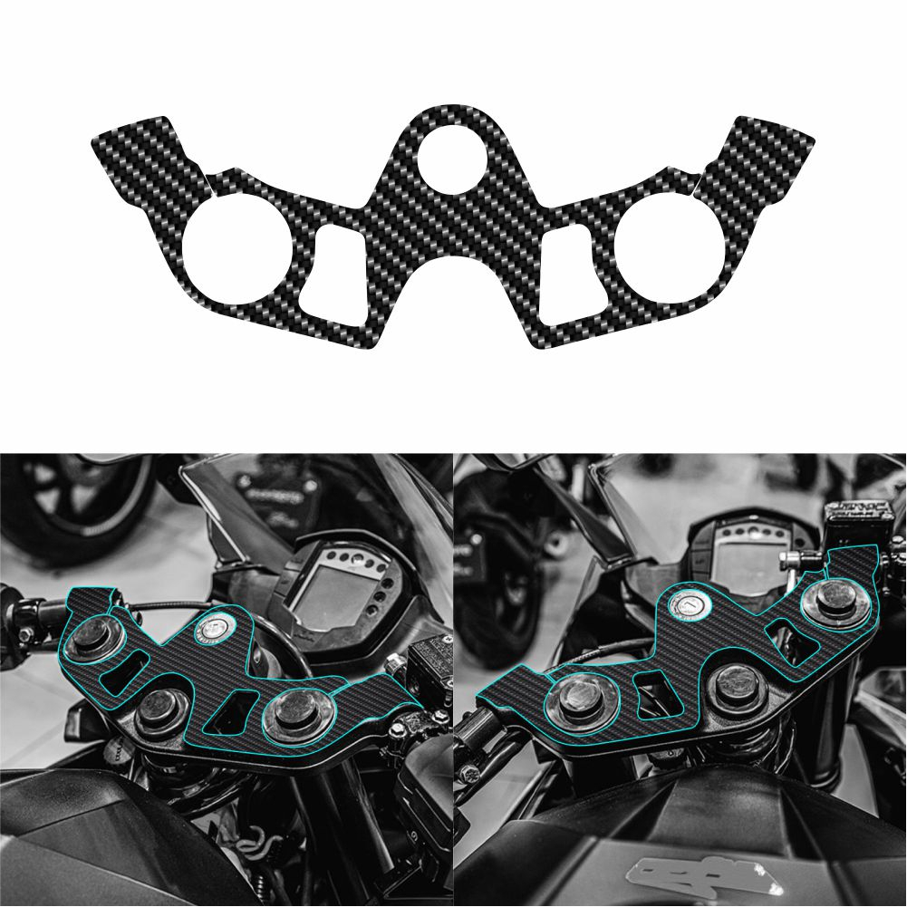 Carbon fiber decorative sticker for KTM RC390 motorcycle handlebar on ...