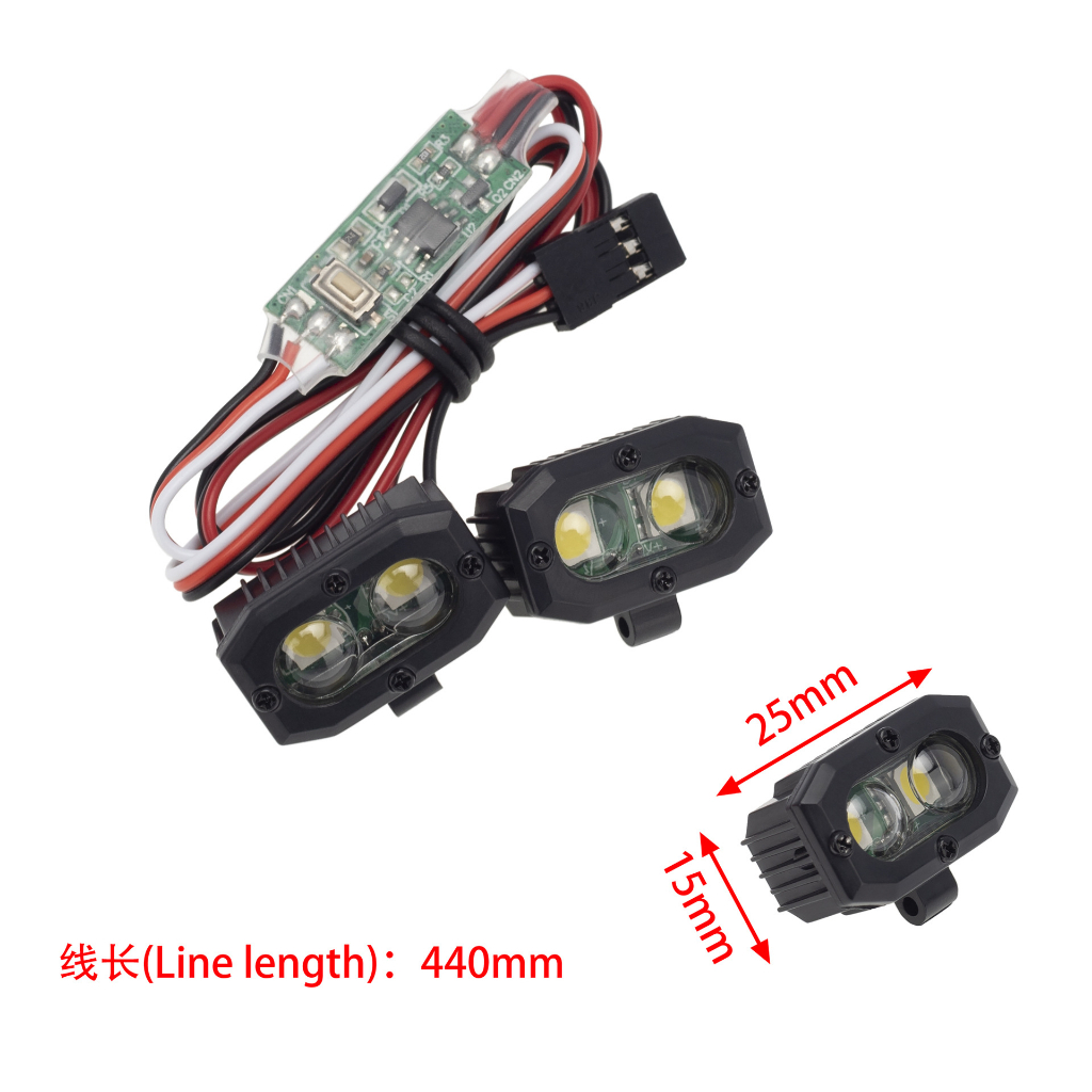 RC Car Spot Light Led Lights For Rock Crawler TRX4 SCX10 90046 TRX6 ...
