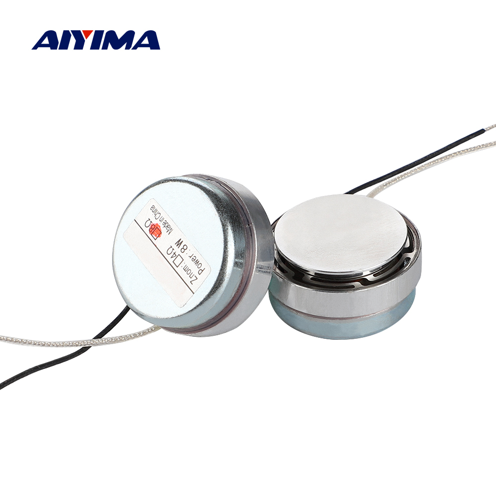 AIYIMA 2Pcs 30MM 8 Ohm 8W Vibration Resonance Speaker Mini Full Range