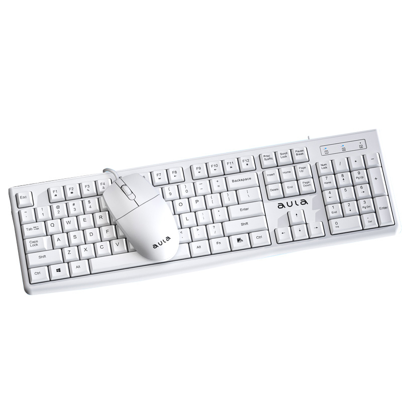 AULA AC105 Keyboard and Mouse Set 104 Key Wired Keyboard Wired Mouse ...