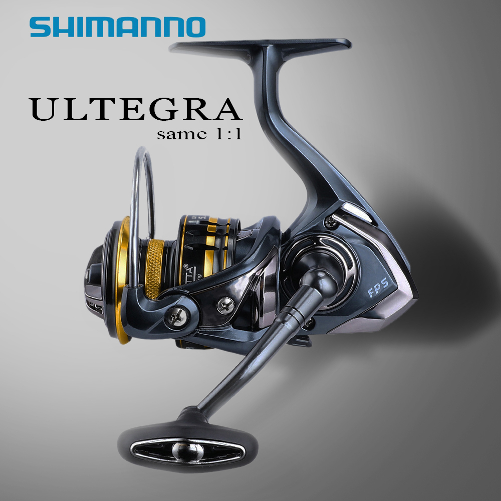 Carrete De Pesca Shimano Ultegra FC - Modelos 1000 A 5000XG, Relación 6.2:1, Cuerpo Ci4+, Ideal Para Spinning