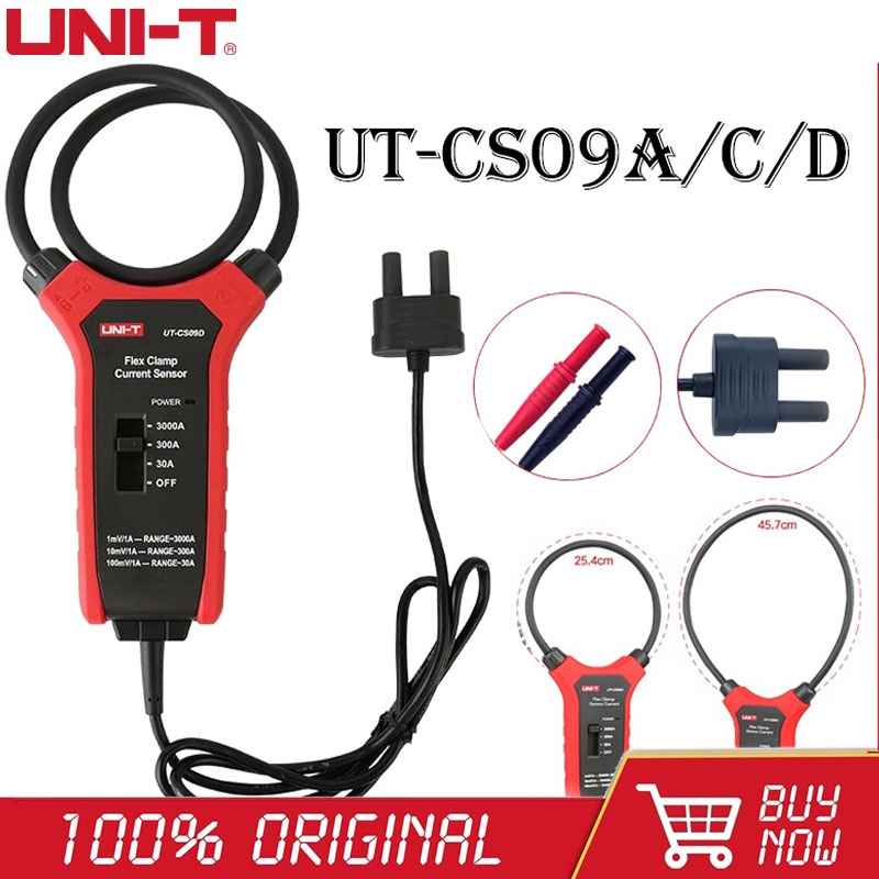 UNI-T UT-CS09D 3000A AC Current Flexible Clamp Meter Flex Clamp Sensor ...