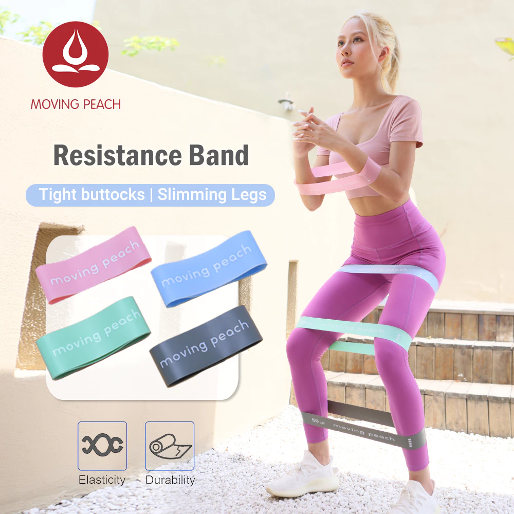 Moving Peach Resistance Bands