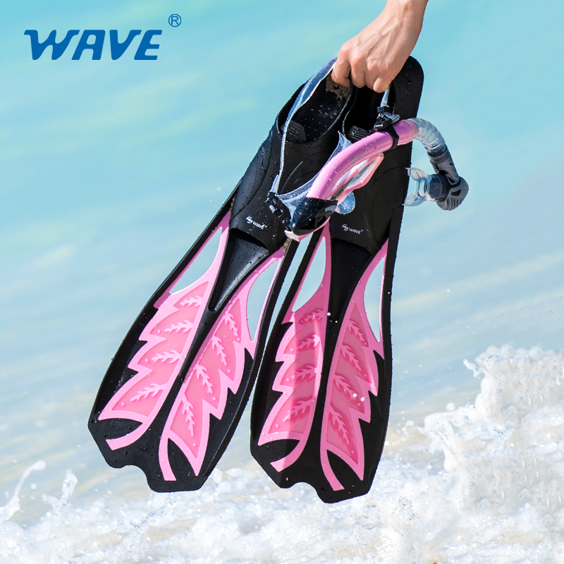 WAVE Professional adult underwater diving fins snorkeling diving