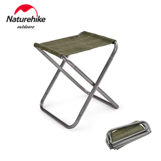 Naturehike YL09 Camping Chair, Ultralight Portable Camp Chair with Storage Bag, Compact Folding Beach Chair for Backpacking Hiki