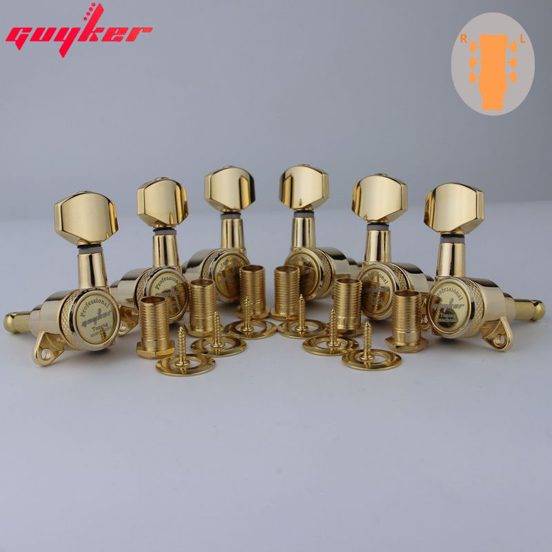 1 Set GUYKER Gold Locking Tuners Locking Guitar Machine Heads Tuners ...