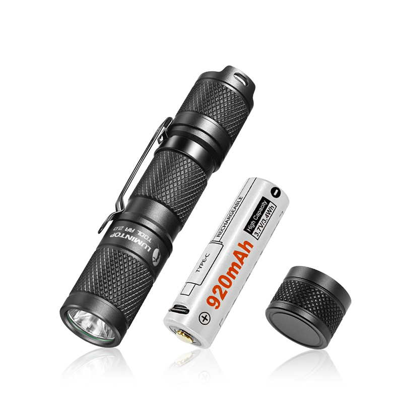 Lampe Torche LED LUMINTOP EDC AA 600 Lumens - IP68 étanche, Avec Batterie 14500 Incluse, Taille Mini Portable