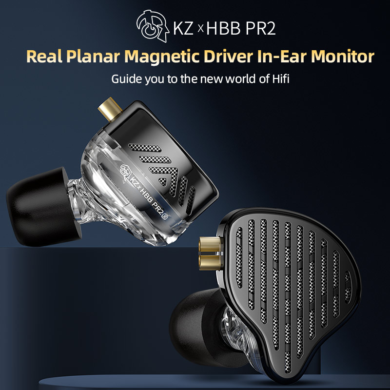 Kz X Hbb Pr2 In Ear Earphones 13 2mm Planar Driver Magnetic Iem Headphones Hifi Bass Monitor