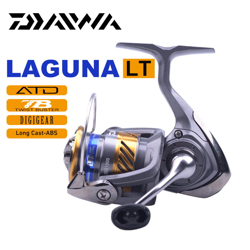 Original DAIWA 20 LAGUNA LT Spinning Fishing Reel 3BB Gear Ratio  5.2:1/5.3:1 Metal Spool Saltwater Wheel Fishing Reel