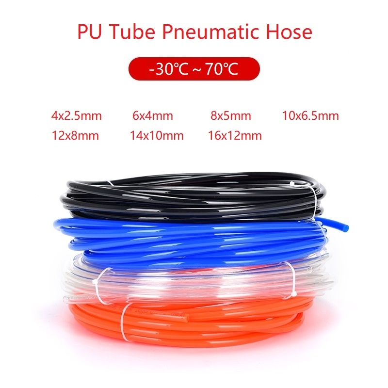 5/10M PU Air Pipe Pneumatic Tube ID 4 6 8 10 12 14 16mm Polyurethane