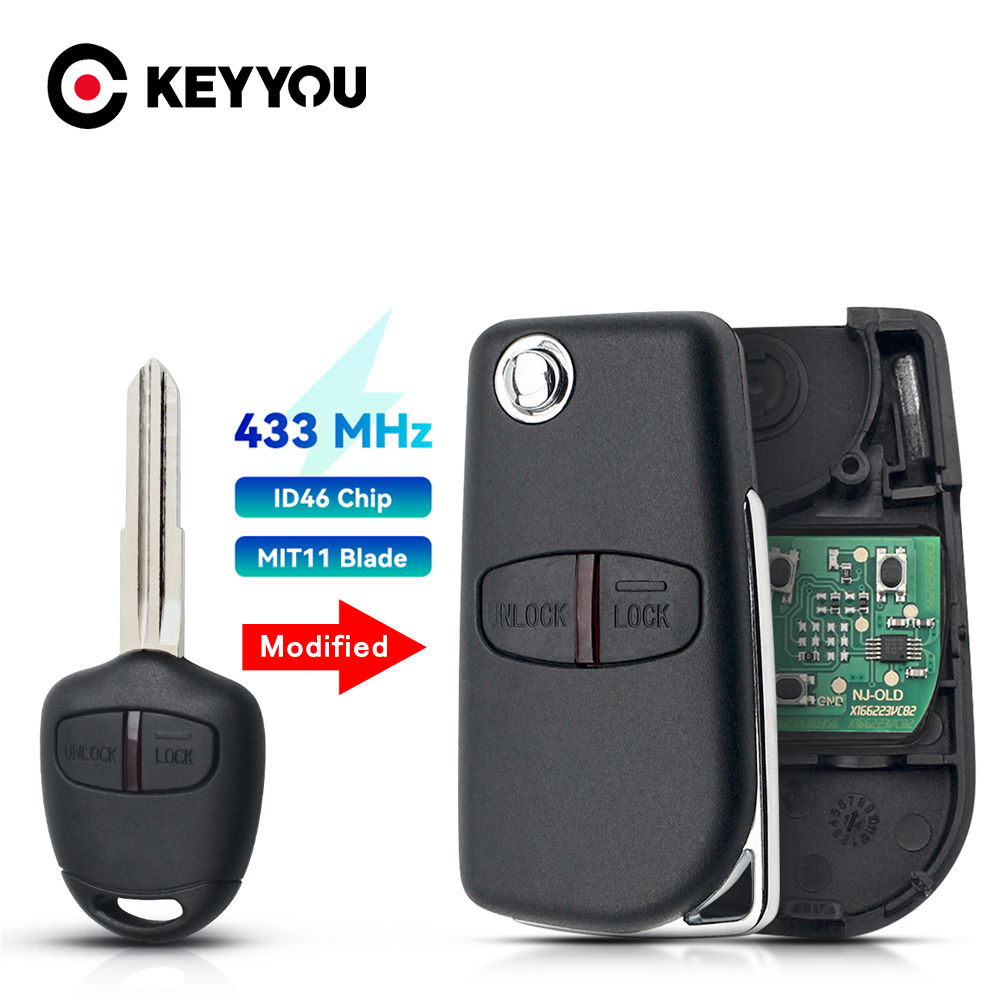 Modified Car Remote Key For Mitsubishi Outlander Lancer Evolution ...