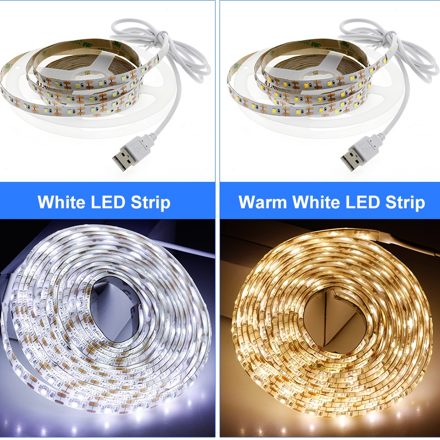 Super Bright LED Light Strip Flexible Light Strip 1M 2835 USB LED