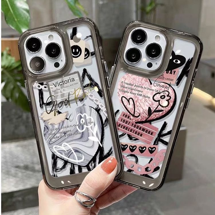 Ins Graffiti Love Heart for Samsung Galaxy S23 S23 PLUS S22 Ultra S21 ...