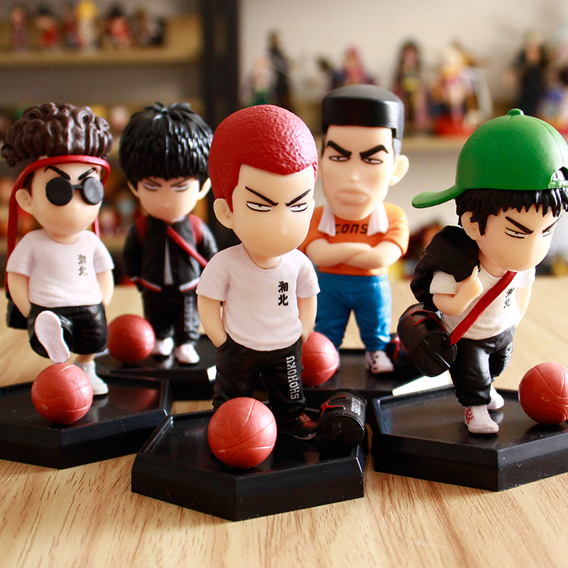 Anime Slamdunk Action Figure Toy Sakuragi Hanamichi Takenori Akagi Hisashi Mitsui Cute Pvc