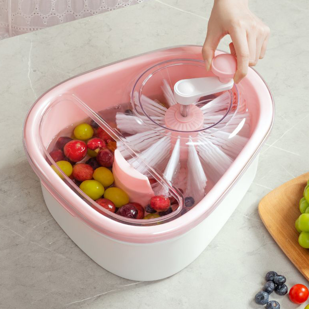 Fruit Cleaning Device 720 Degree Scrubbing Fruit And Vegetable Wash