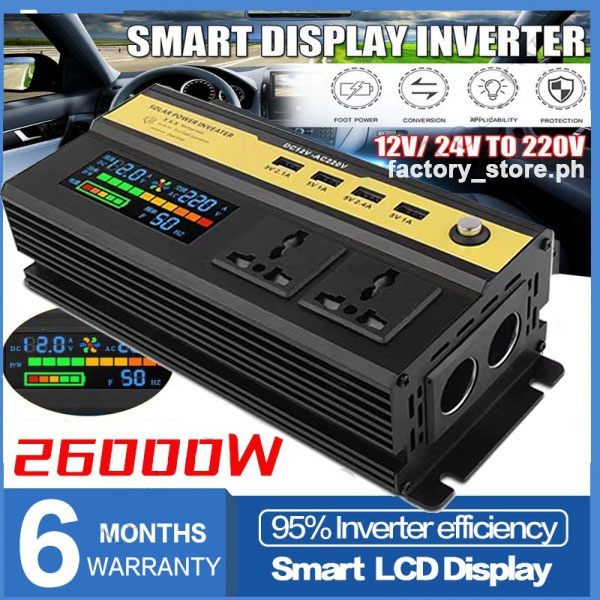 ⚡️Fast delivery ️26000W Pure Sine Wave inverter HighPower Car Inverter