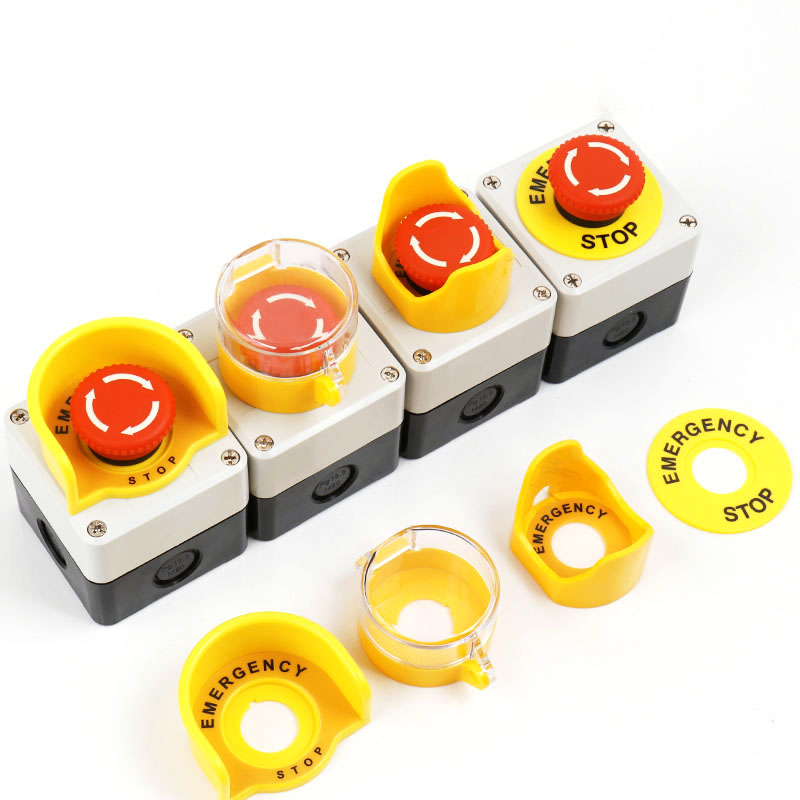 LAY37 EMERGENCY PUSH STOP BUTTON BOX 22mm Waterproof Button Box ...