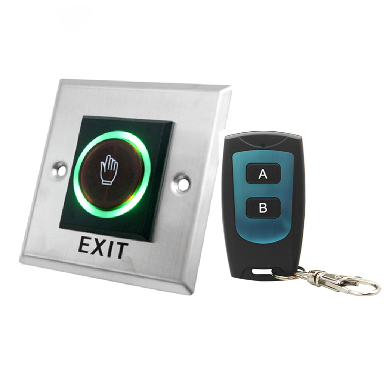 Wireless remote infrared sensor release exit button/switch push button ...