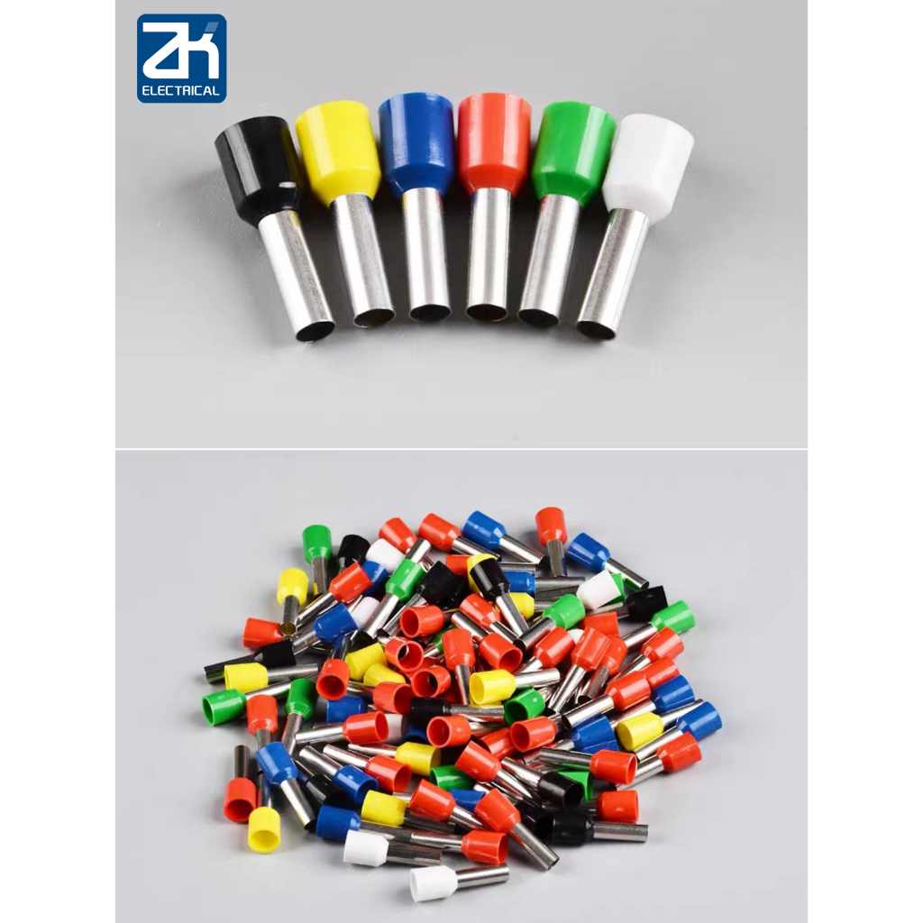 Tube type terminal E0508, needle shaped pre insulated terminal VE1008