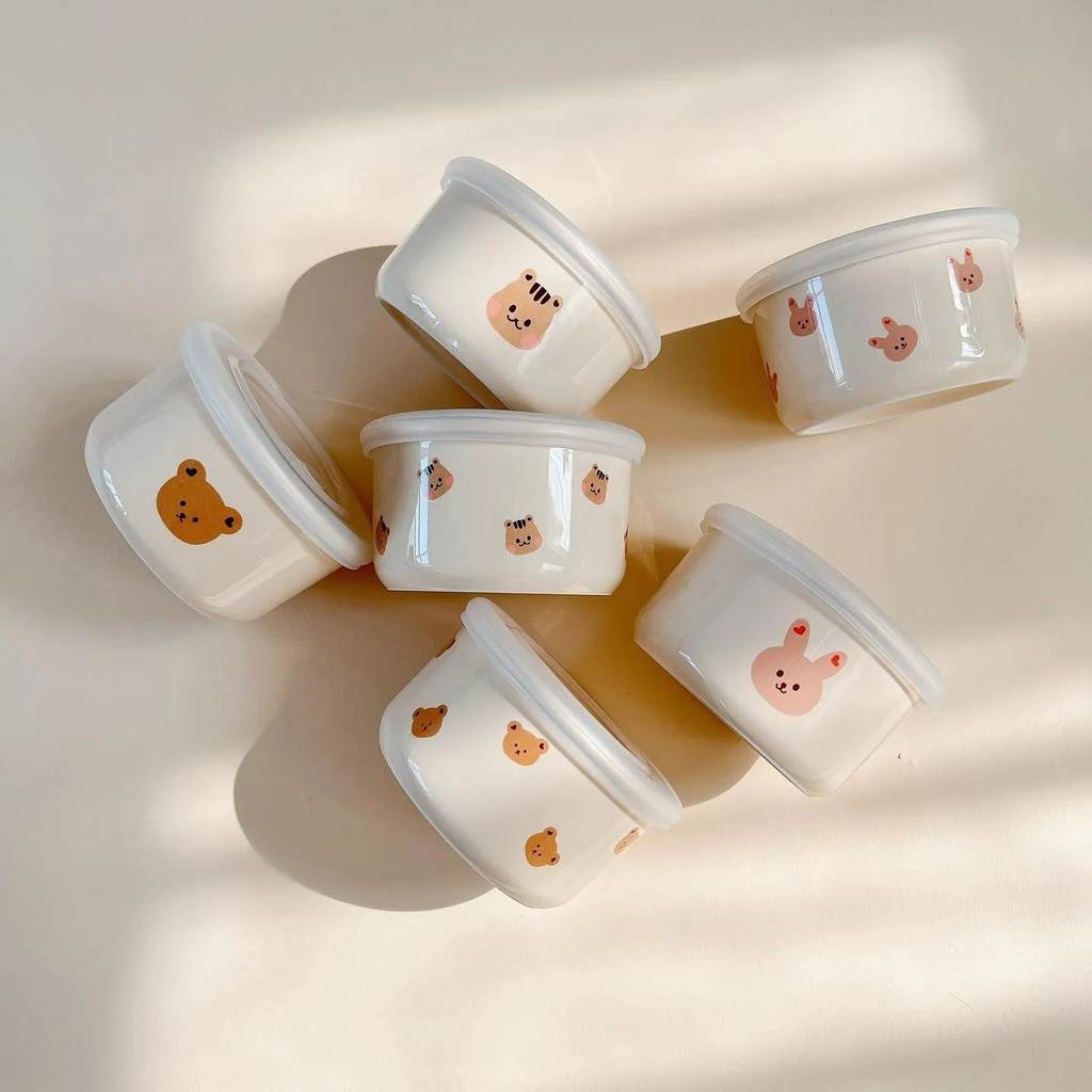 200ml Baby Food Bowl Heatresistant Microwaved Porcelained Convenient Toddler Infant Feeding