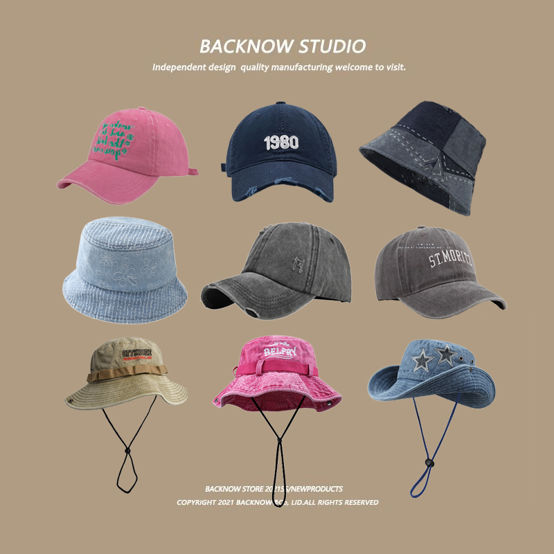 High Quality Vintage Men's and Women's Baseball Hats Sun Visor Bucket