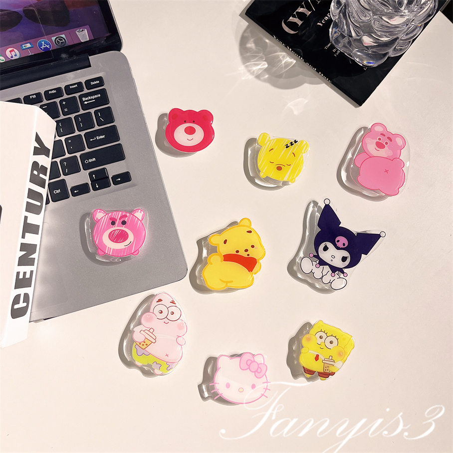 Phone Holder Cartoon Rabbit Dog Bear Fold Brackets Simply Scalable ...