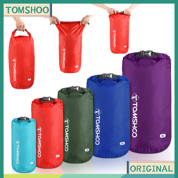 [PF NEW] TOMSHOO Waterproof Dry Sacks Pack of 5 Lightweight Waterproof