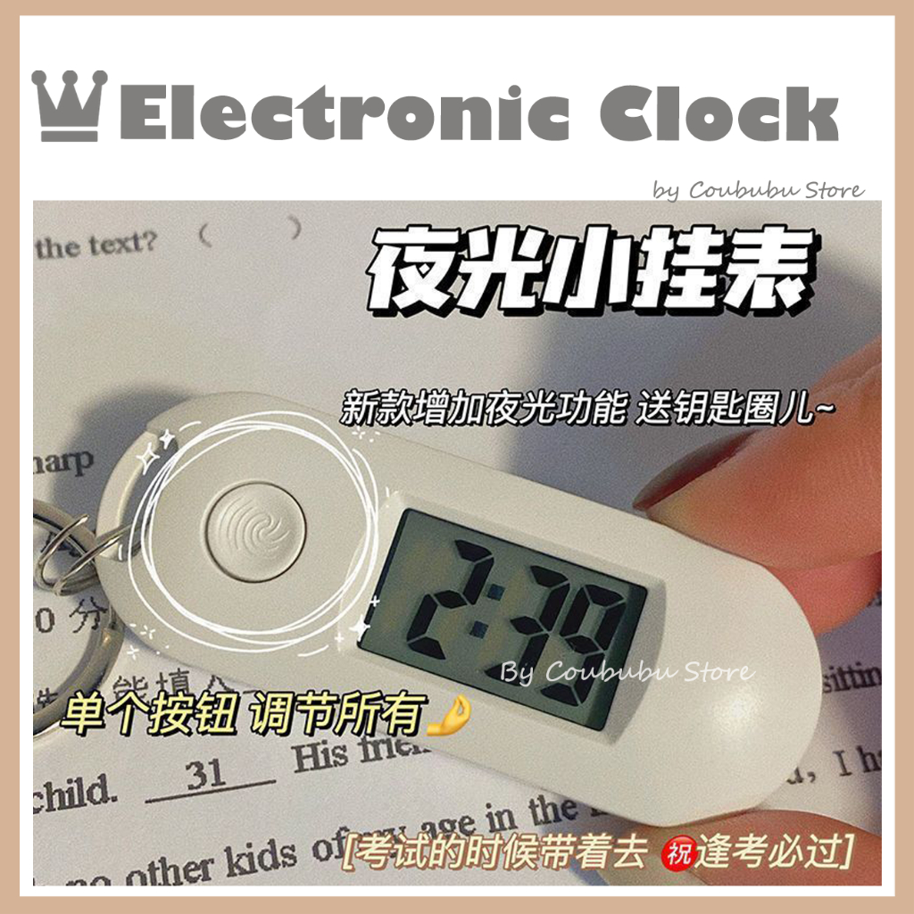 Coububu Japanese Ins Mini LCD Digital Table Dashboard Desk Electronic ...