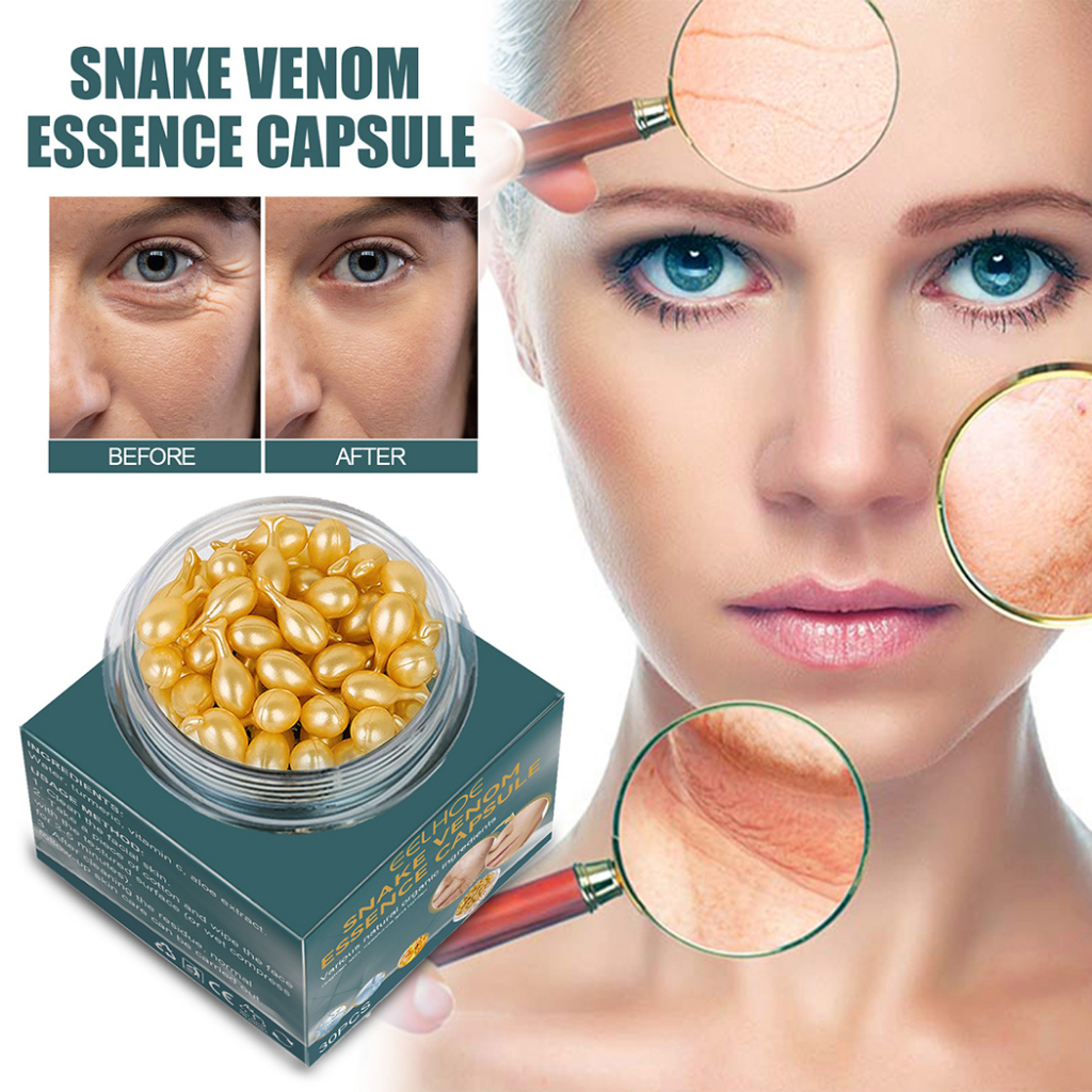 Snake Venom Essence Capsule Anti Wrinkle Serum Antiaging Moisturizing Shopee Philippines
