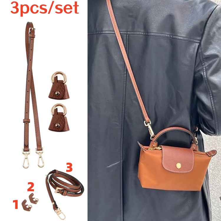 3pcs 5 colors Longchamp Bag Crossbody Strap Diy Accessories No Punching
