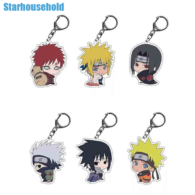 Anime NARUTO keychain Sasuke Kakashi Acrylic pendant | Shopee Philippines