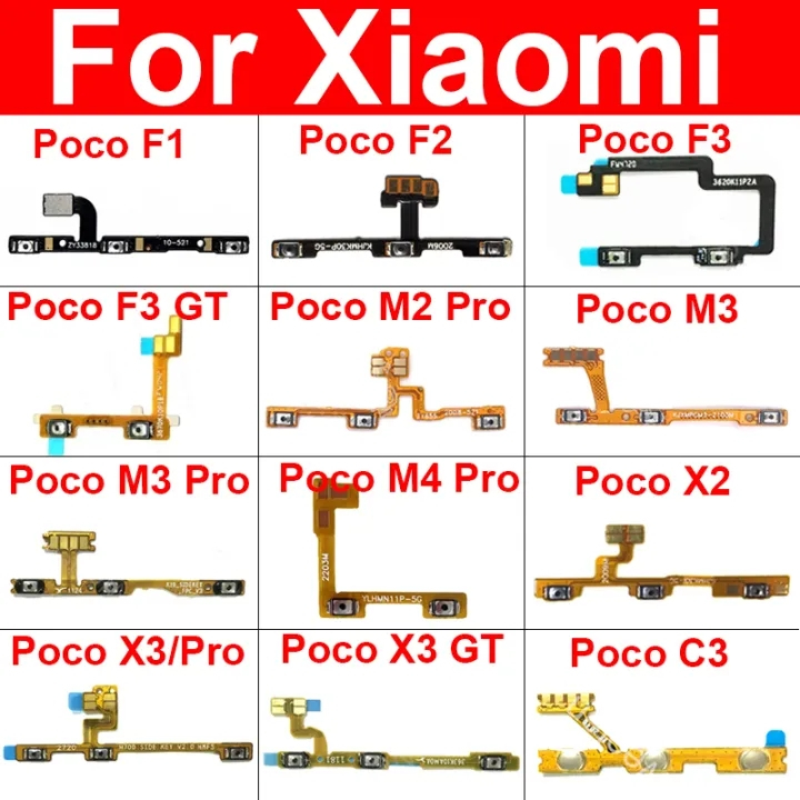 Power ON OFF Switch Side Key Volume Button Ribbon Flex Cable For Xiaomi ...