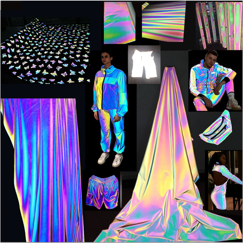 DIY Craft Reflective Cloth for Sewing Clothes Fabric Luminous Fashion ...