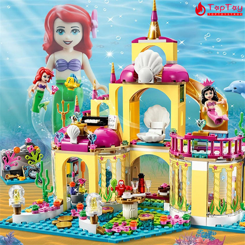 402 Pcs Set Assembling building blocks toy Ariel Princess Undersea ...