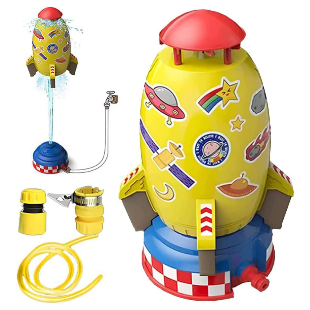 2023 Summer Toy Outdoor Yard Rocket Sprinkler, Rocket Launch Sprinkler ...