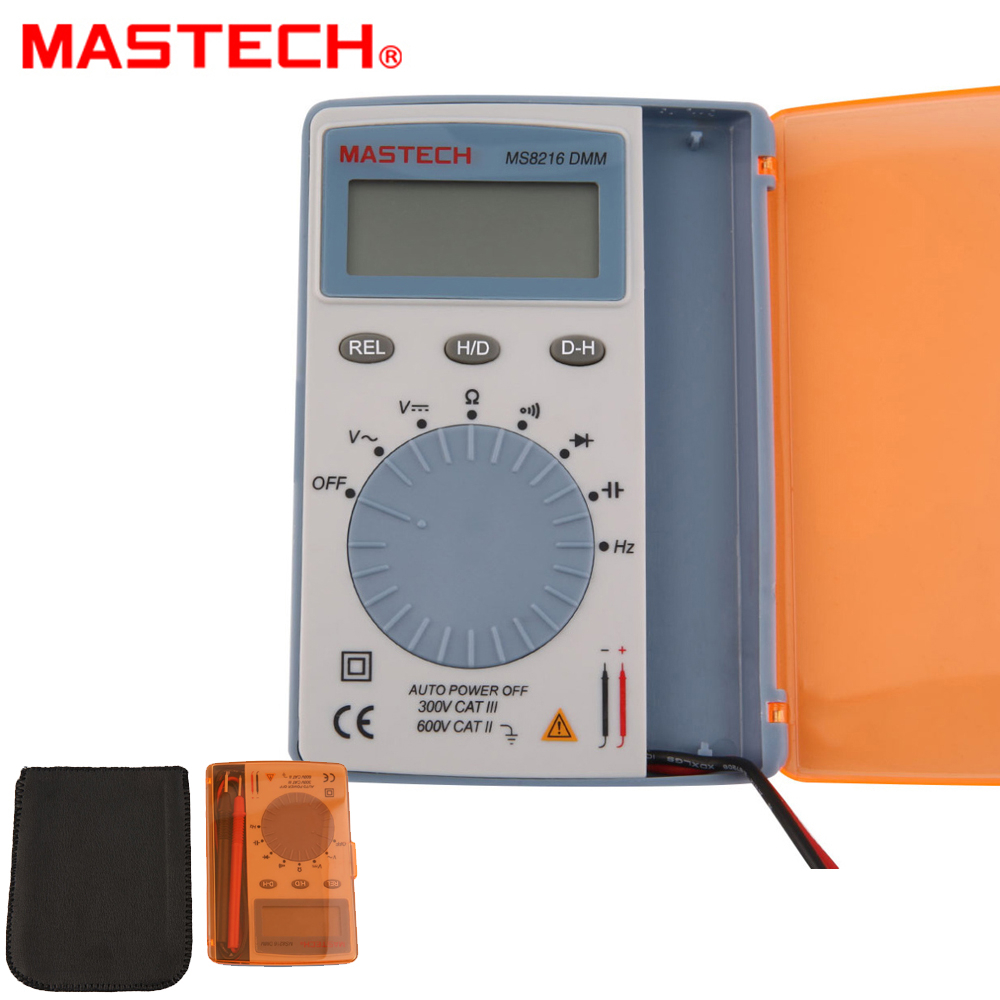 MASTECH MS8216 Digital Multimeter 4000 Counts LCD Autoranging AC/DC ...