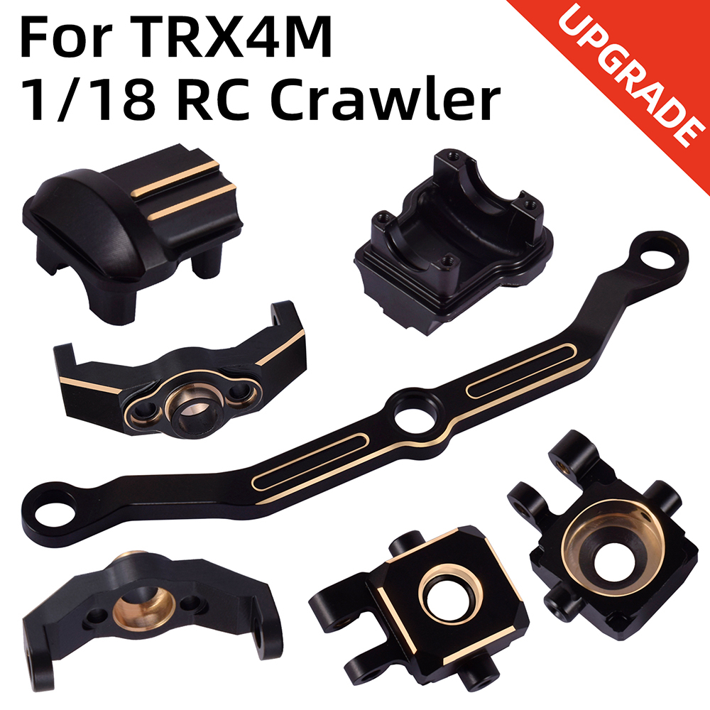 TRX-4M Brass Weight Steering Link Blocks Knuckle Diff Cover Caster ...