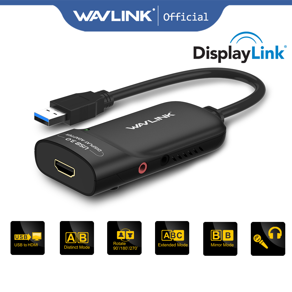 Wavlink USB3.0 To HDMI Adapter With Displaylink Chip Support Windows ...