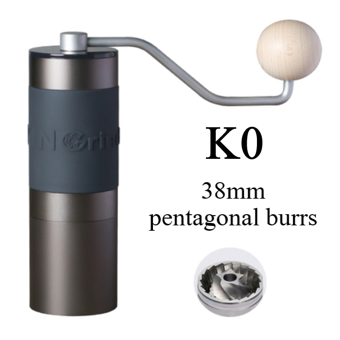 KINGrinder K6 K0 Iron Grey Manual Hand Coffee Grinder 240 Adjustable