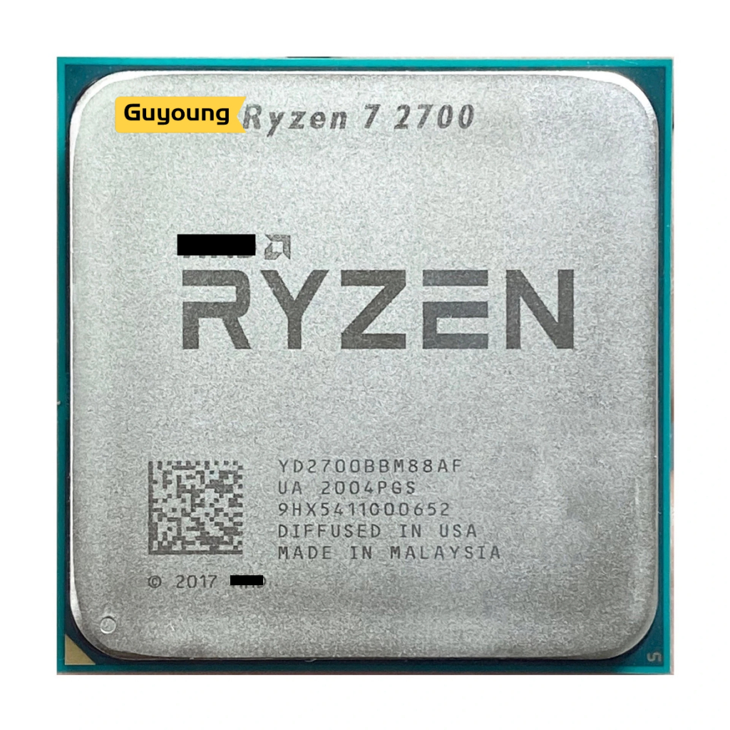 YZX Ryzen 7 2700 R7 2700 YD2700BBM88AF 3.2 GHz Eight Core Sixteen ...